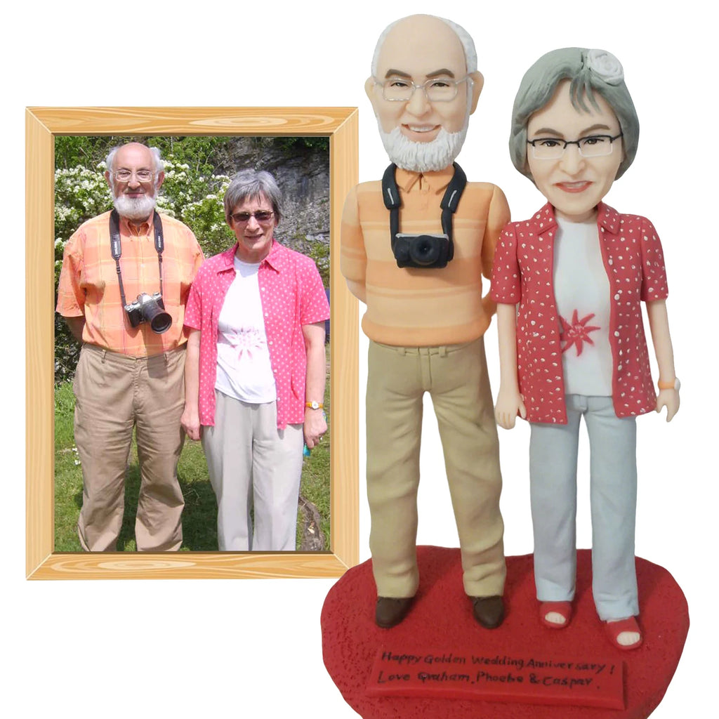 Custom Bobblehead Figure – Full Body Personalized Doll from Your Photo | Unique Family & Anniversary Gift