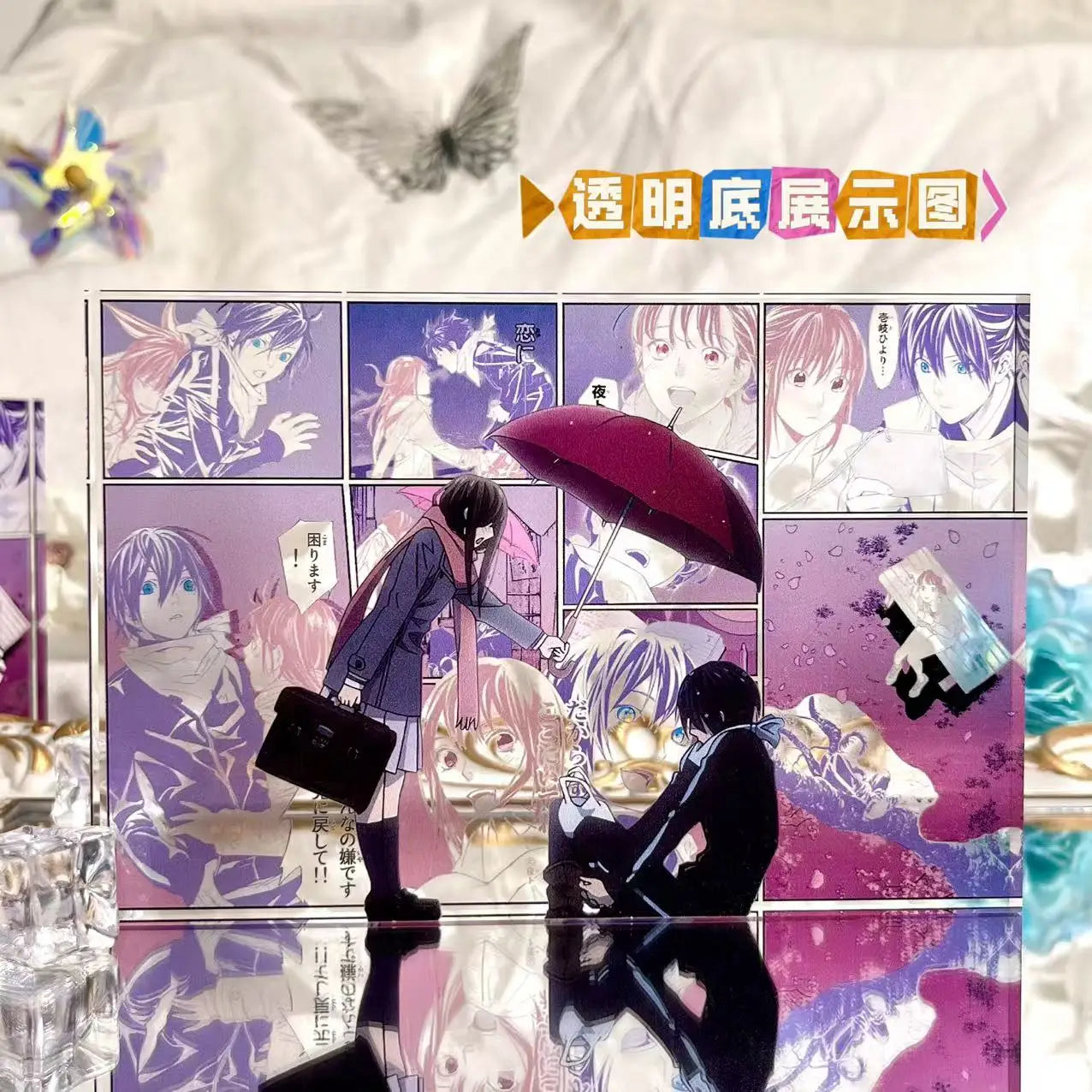 Anime Noragami Figure YATO Iki Hiyori Yukine Comic Acrylic Brick Stand Desktop Ornament Toys Fans collect gifts