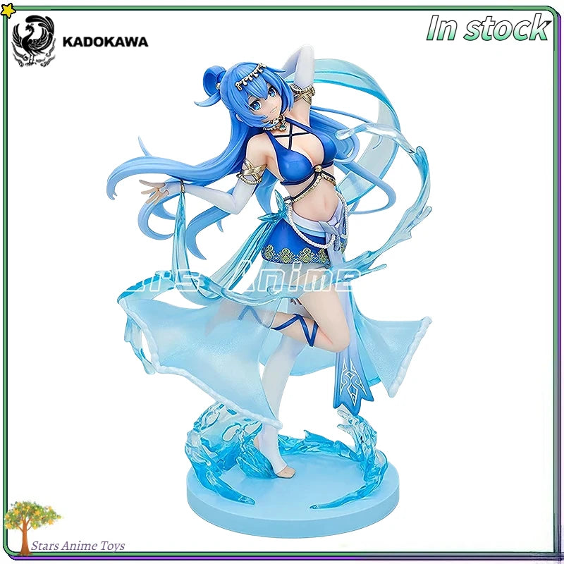 Original KADOKAWA KDcolle Kono Subarashii Sekai Ni Shukufuku O! Aqua 10th Anniversary Dress Ver Model Animation Figure Toys