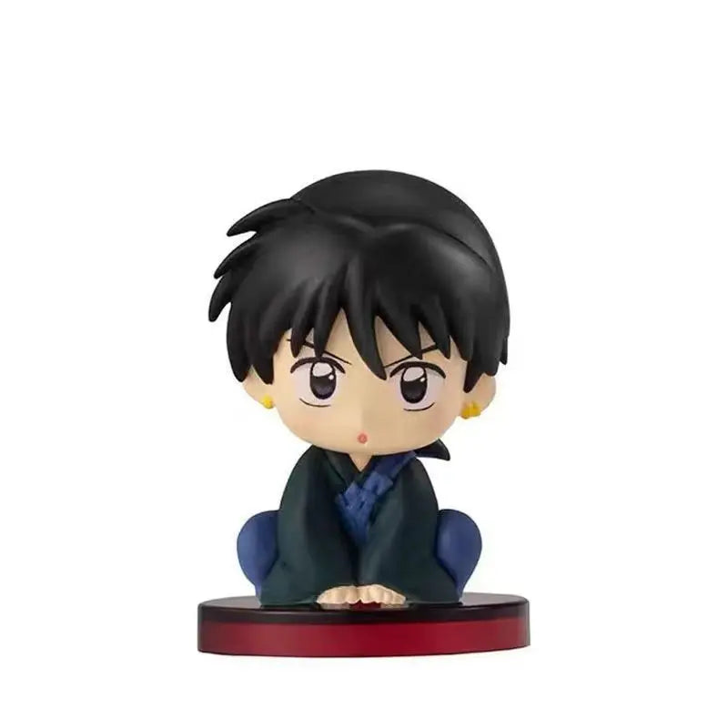 Q version Cute Inuyasha figure decoration blind box Sesshomaru Kagome model new sitting figure Gifts suitable for all ages