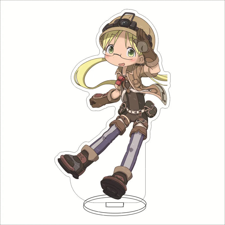 Made In Abyss Anime Acrylic Stand Model Figures Riko Nanachi Cosplay Creative Model Plate Desk Decor Cute Standing Sign Gifts