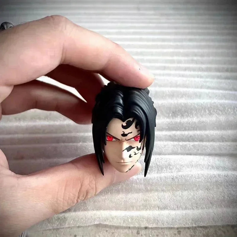 18cm NARUTO Uchiha Sasuke Mantra Seal Action Figure Sitting Pose Pvc Model Statue Collection Decoration Toys Gift Ornaments