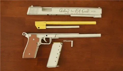 Revolver Hellsing 454 Casull Pistol Scale 1:1 Vampire Akat Weapons Can Be Handheld 3D Paper Model Manual Toy