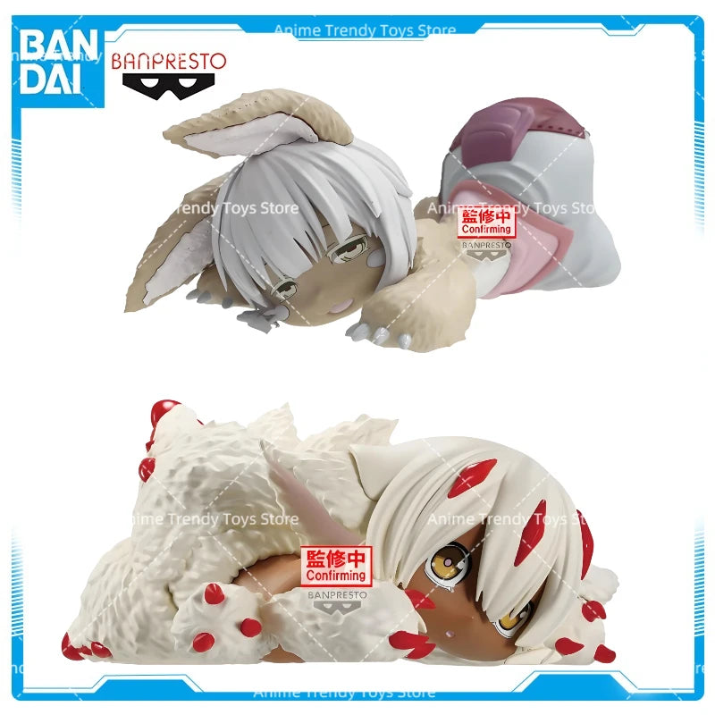 in Stock BANPRESTO Made In Abyss Model The Golden City Of The Scorching Sun Relax Time Nanachi Faputa Anime Figures Toy WY