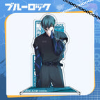 15cm Blue Lock Anime Peripheral Figure Isagi Chigiri Bachira Nagi Karasu Acrylic Stand Figure Desk Ornament Model Toy Kids Gift