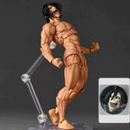 NEW Ko Attack On Titan Eren Jaeger Action Figure Kaiyodo Revoltech Amazing Yamaguchi Series Figurine Collection Birthday Gift