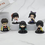 Q Posket Figure Wholesale Demon Slayer Mini Figurine 5Pcs 10Pcs 12Pcs 15Pcs Sets Kimetsu No Yaiba Small PVC Dolls Desktop Decora