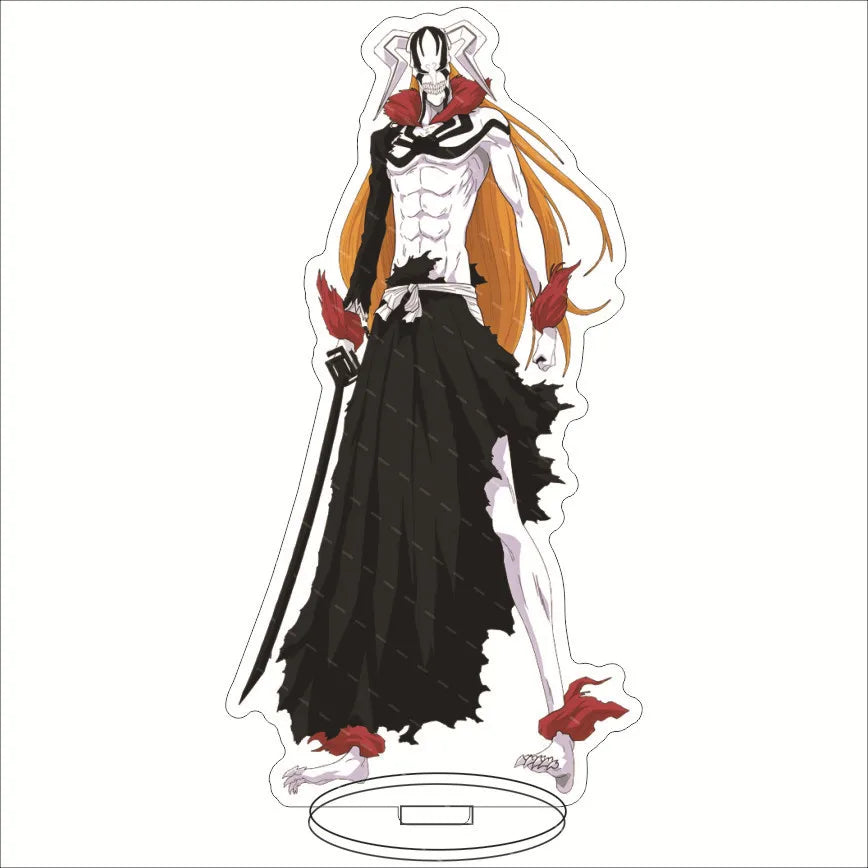 Anime BLEACH Acrylic Stand Manga Figures Kurosaki Ichigo Miniatures Figurines Garage Kits Model Toys GK Ornaments Decoration