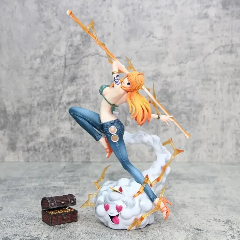 32cm Iu One Piece Nami Two Versions Resonance Series Anime Figure Model Gk Statue Boy Collection Desktop Decoration Ornament Toy