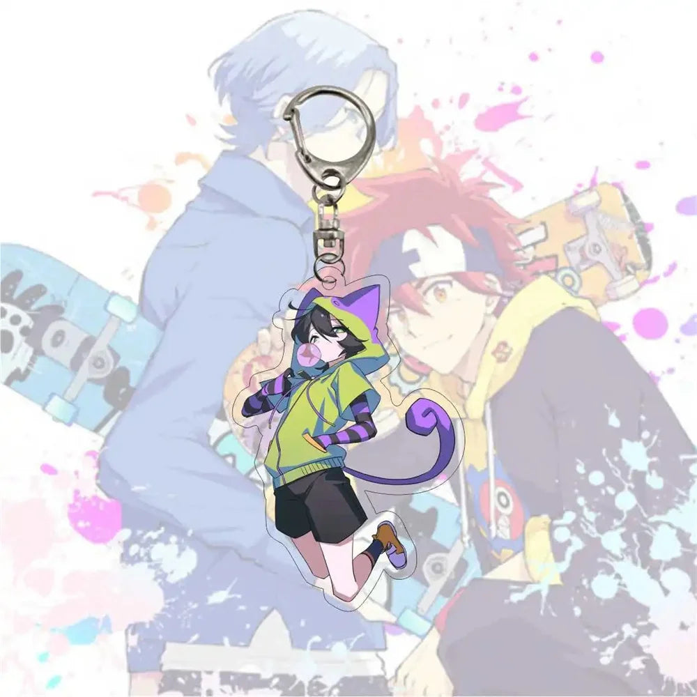 6CM Anime SK8 the Infinity Acrylic Keychain Model Cosplay Characters Ornament Accessories Christmas Collection Gifts