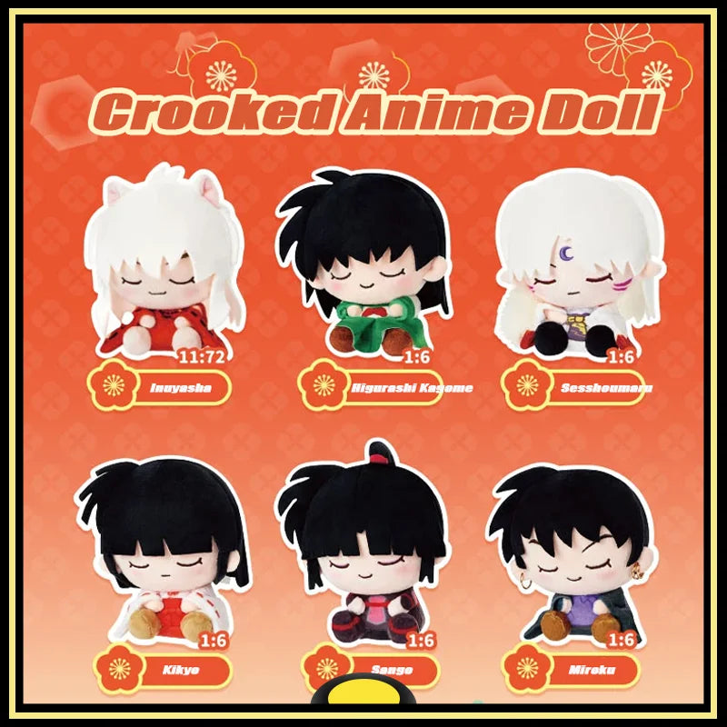 Inuyasha Action Figure Doll Peripheral Products  Kikyo Higurashi Kagome Sesshoumaru Rin Q-version Anime Ornaments Original