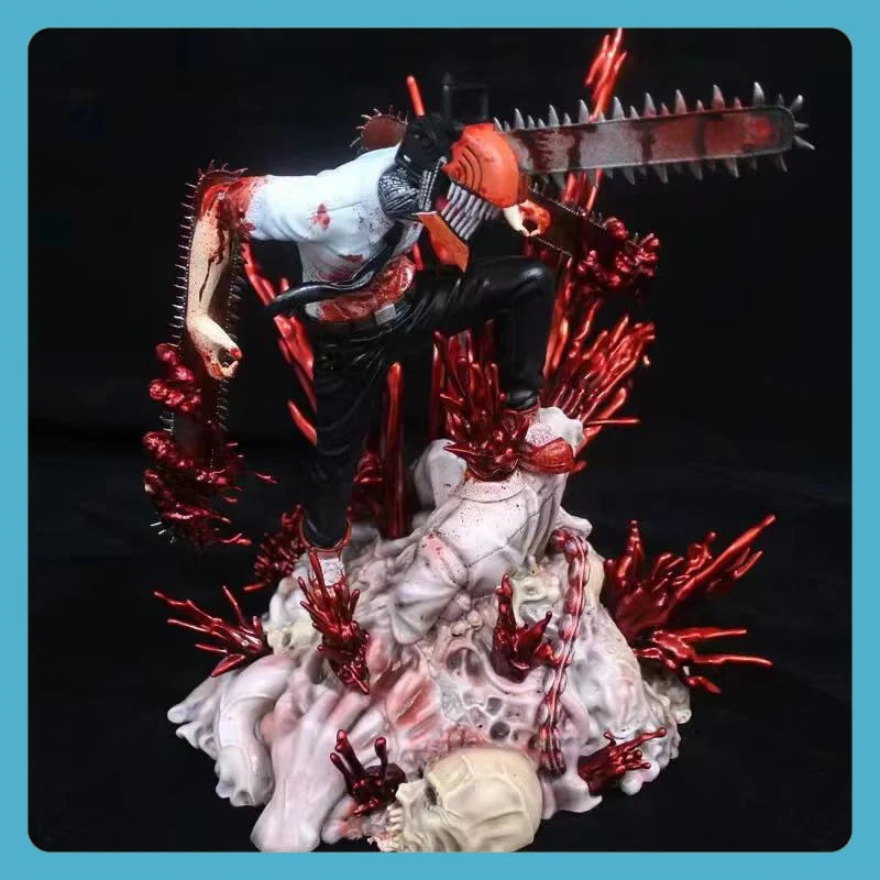 29cm Chainsaw Man Anime Figure Denji Makima Power Action Figure Chainsaw Man Pochita Figurine Adult Collectible Model Doll Toys