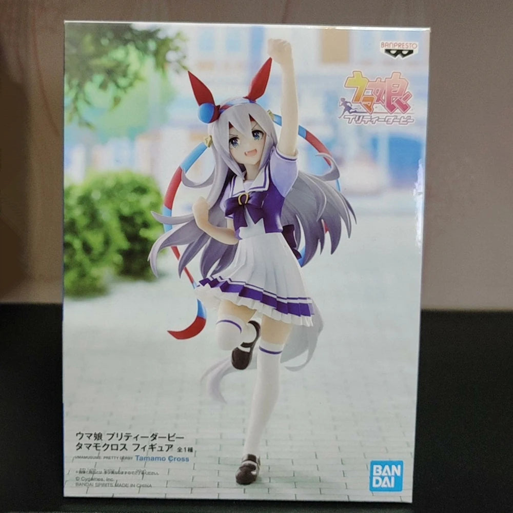 Original Genuine BANDAI BANPRESTO Uma Musume Pretty Derby Tamamo Cross Anime Figure Boxed Premium Table Ornament Model Toy Gifts