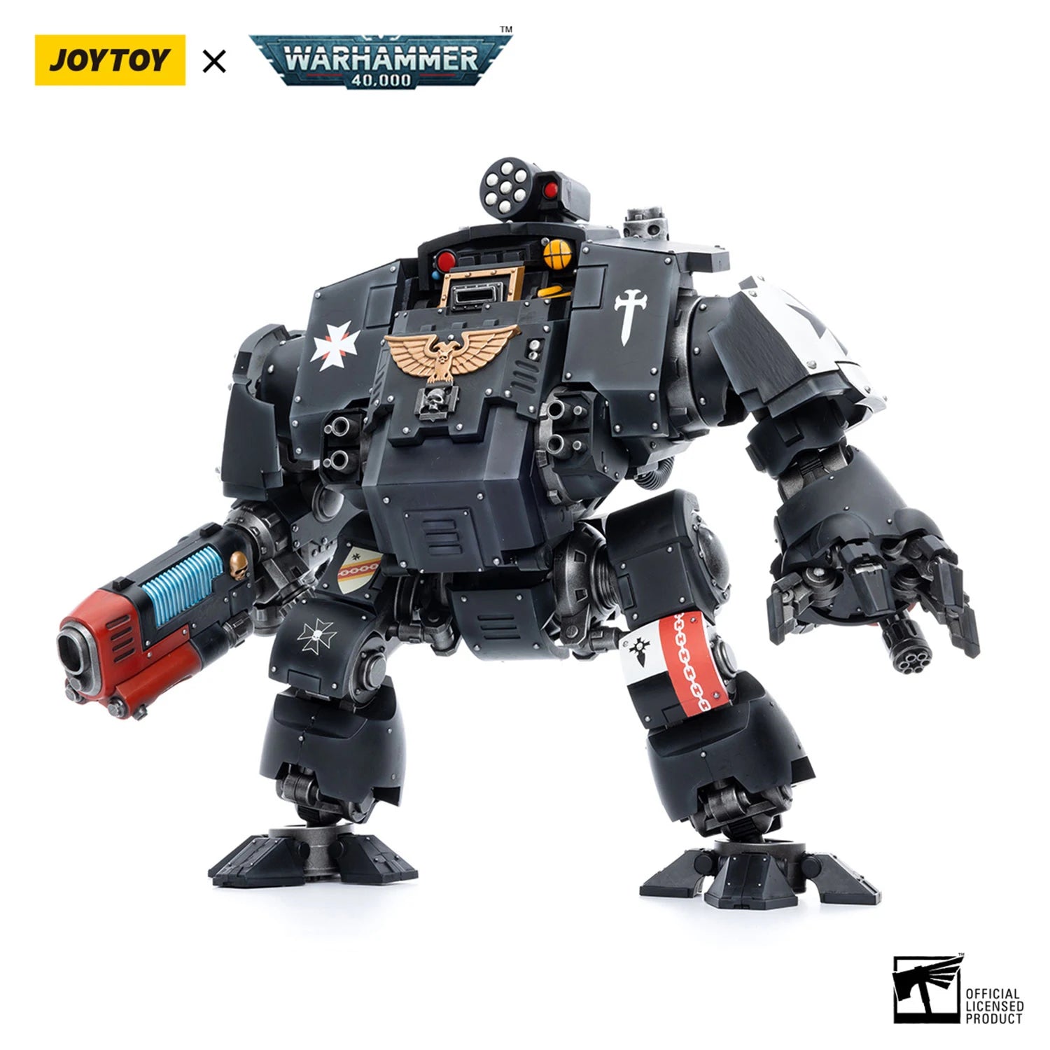 JOYTOY Warhammer 1/18 Action Figures Mecha Black Templars Redemptor Dreadnought