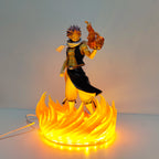 FAIRY TAIL Anime Natsu • Dragneel Led Lamp Bulb Action Figures Model Figurine Figure & Base & Lamp DIY Toys Collection