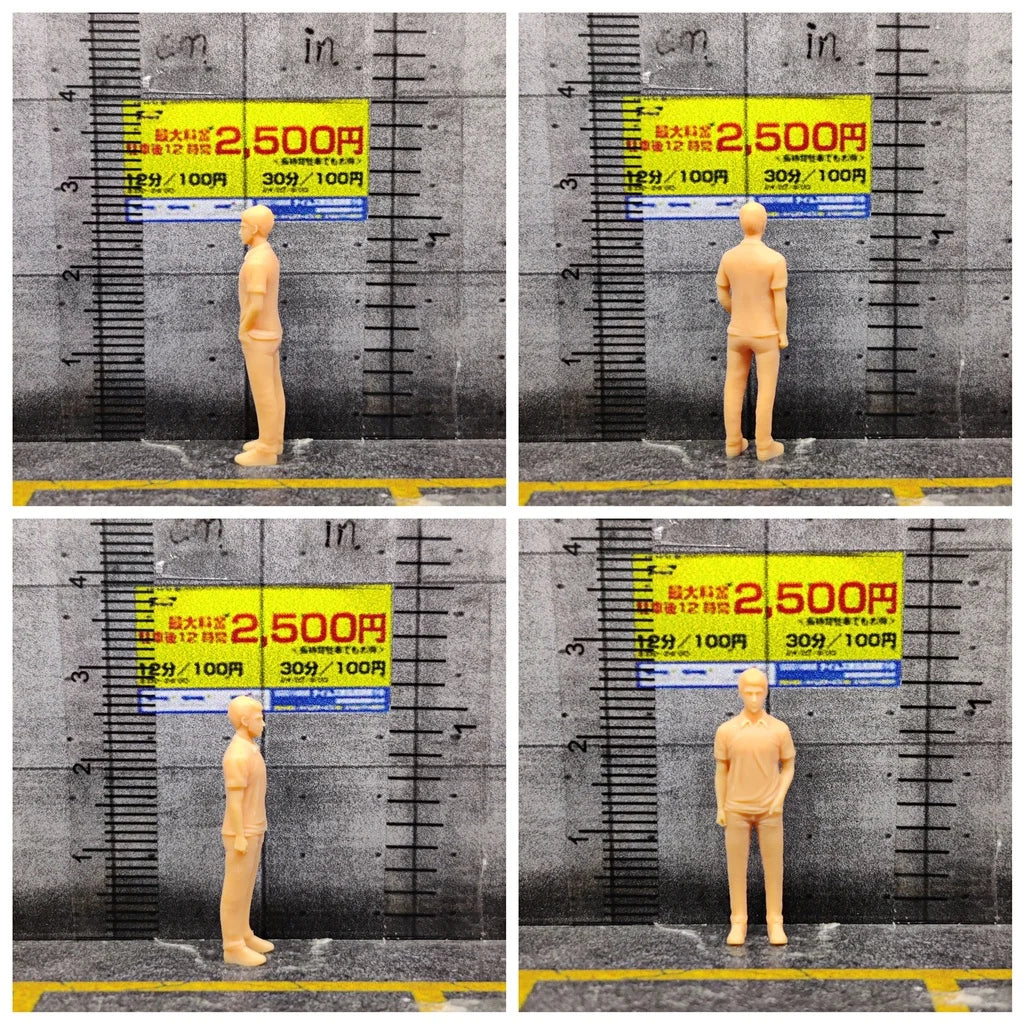 1/64 1/43 Scale Model Resin Initial D Fujiwara Takumi Uncolored Miniature Diorama Hand-painted S90789