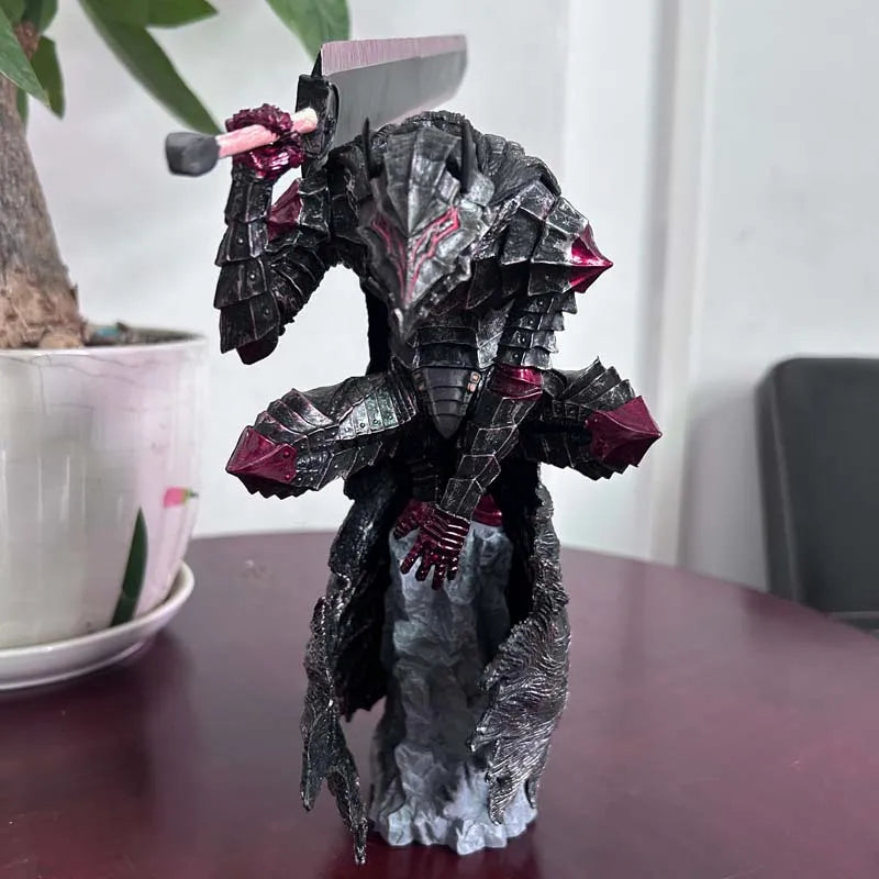 Berserk Armor Bust Guts Figure Statue Night Light Resin Crafts Black Swordsman Beastization Warrior Griffith Action Figure Model