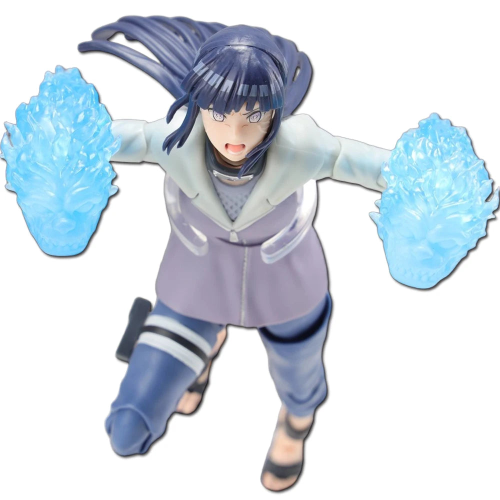 16cm Naruto Anime Figure Rock Lee Hyuuga Hinata Roubu Double Lion Fist Fighting Action Figure Collection Model Doll toys hobbie
