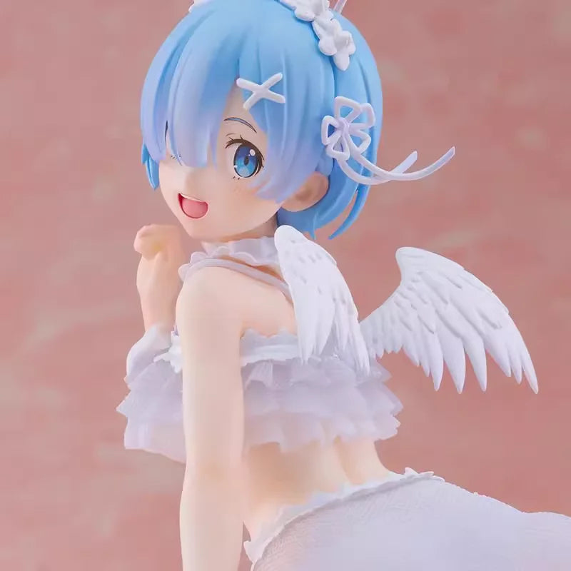 In Stock Original TAITO Re:Life in A Different World From Zero Precious Figure REM Angel Costume Anime Figure Model Collection