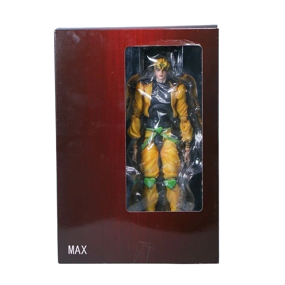 Anime jojo bizarre adventure Super Action Statue Big 25cm Action Figure Kujo Jotaro Dio Brando Star Platinum The World With Box