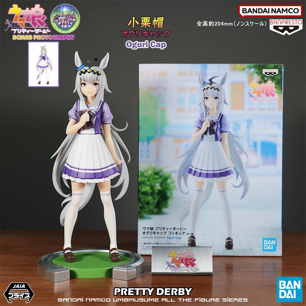New in Stock Bandai Pretty Derby Special Week Daitaku Helios Silence Suzuka Oguri Cap Figurines Ornaments Anime Models Gifts