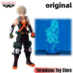 BANPRESTO My Hero Academia Anime Bakugo Katsuki 3d lamp Action Figures Model Figurine Original Figuarts Decoration Collection
