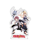 15cm FAIRY TAIL 100 YEARS QUEST Etherious Figure Acrylic Stand Lucy Heartfilia Statue Erza Scarlet Desk Ornament Toys Collection