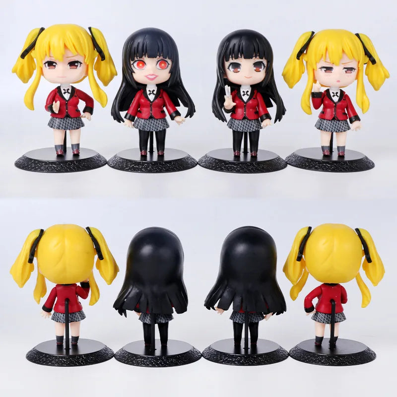 Anime Saotome Meari Figure Gambling Abyss Model Toy Gift  Funko Pop PVC 10CM Q Version Jabami Yumeko Action Figure Cute 3 Style Doll