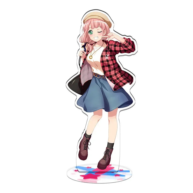 BanG Dream! Acrylic Standing  Anime Fans Game Stand Poppin'Party Hanazono Tae Kokoro Tsurumaki Yukina Minato Roselia Hazawa Gitf