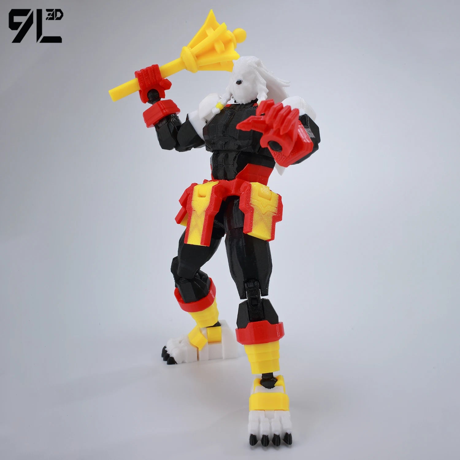 9L3D T13 Hero Invincible Boy Battle Roar Pose Berserk Figure LUCKY13 3D Printed Dummy13 Full Movable Collectible Toy Titan13