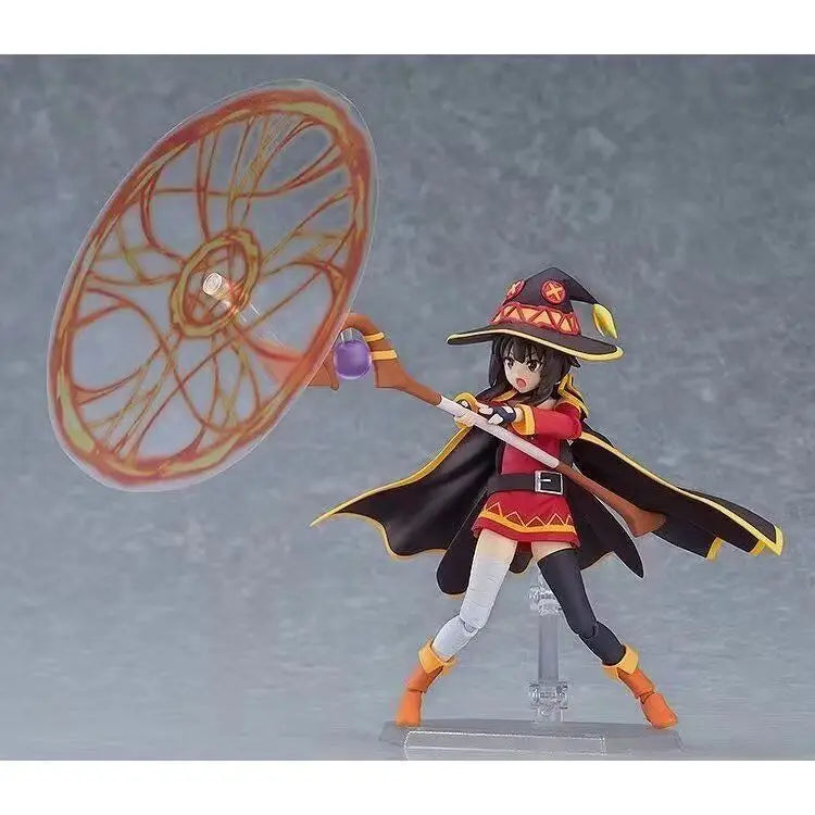 Megumin Figma 407 Collectible Action Figure - Hand-Held Movable Joint Model For Toy Enthusiasts And Givers Of Blessings Pleasant