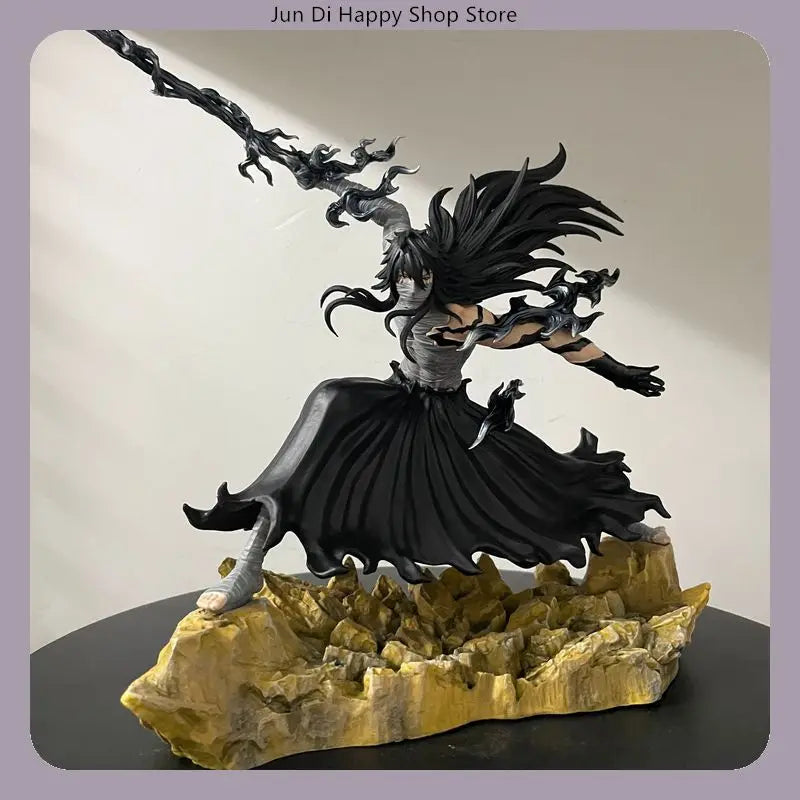 Bleach Ichigo Hollowfied Horn & Final Getsuga Tensho 23cm Anime Action Figure Statue Desktop Decoration Gift