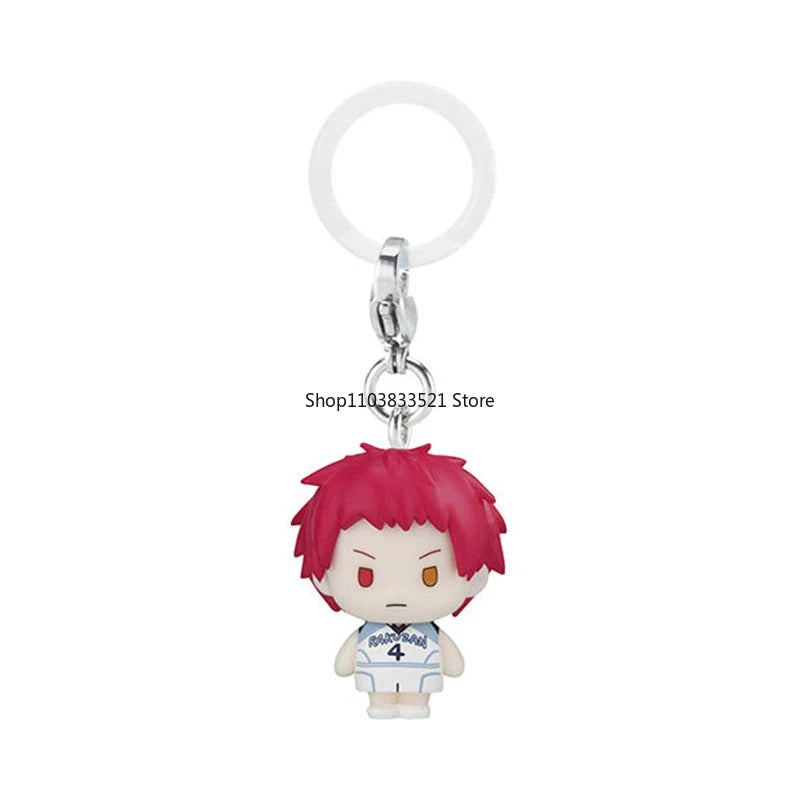 BANDAI Kuroko's Basketball Gashapon Toys Kuroko Tetsuya Kagami Taiga Aomine Daiki Action Figures Capsule Toys Key Chain