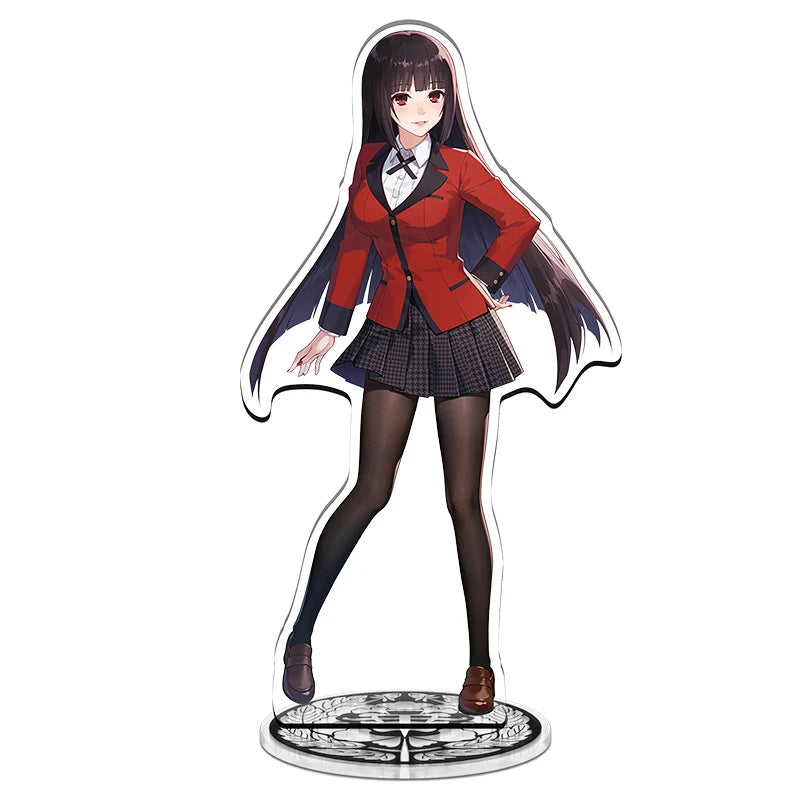 Anime Kakegurui Acrylic Stand figure Mary Saotome/Yumeko Jabami/Manga Inoshishi Stand Plate Cosplay Prop Decor Cartoons Gifts