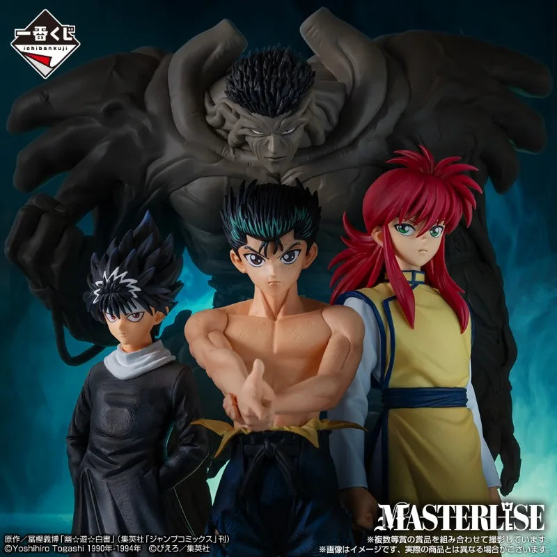 In Stock Bandai Yu Yu Hakusho Ichiban Kuji Yusuke Urameshi Hiei Kurama Toguro Figure Acton Anime Model Collectible Toys Gift Boy