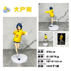 Anime Figure WONDER EGG PRIORITY Ohto Ai Figure Action Figuine PVC Yellow Hoodie Model Toy Doll 20CM Standing Static Decoration