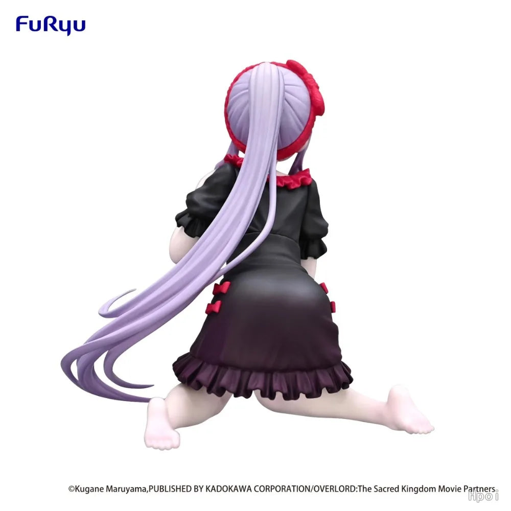 In Stock FuRyu Original Genuine Anime Overlord Shalltear Bloodfallen Chartier Loungewear 9cm Model Toys Noodle Stopper Figure