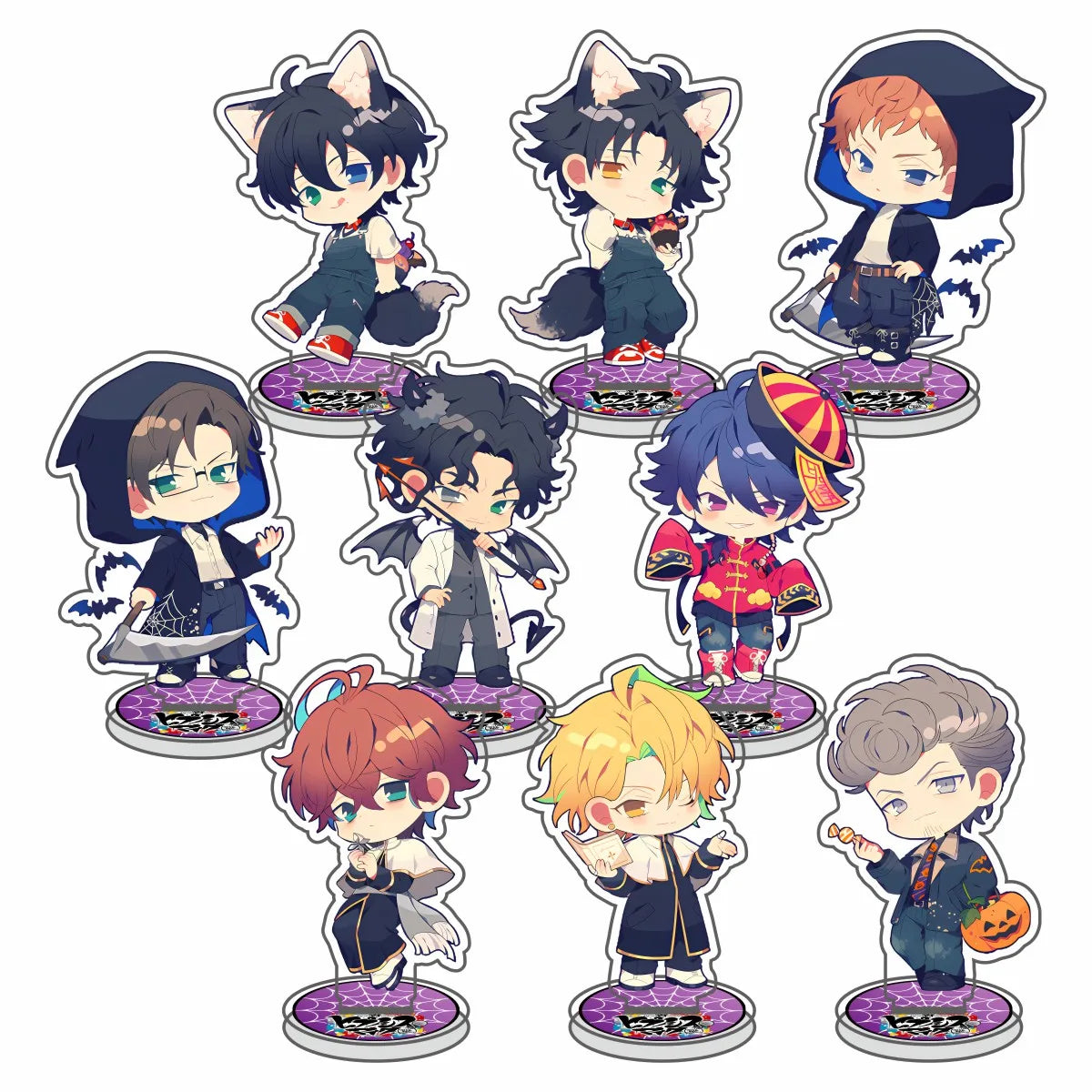 Anime Hypnosis Mic Skins Samatoki Aohitsugi Ramuda Amemura Gentaro Yumeno Dice Arisugawa Figure Acrylic stand desk ornament