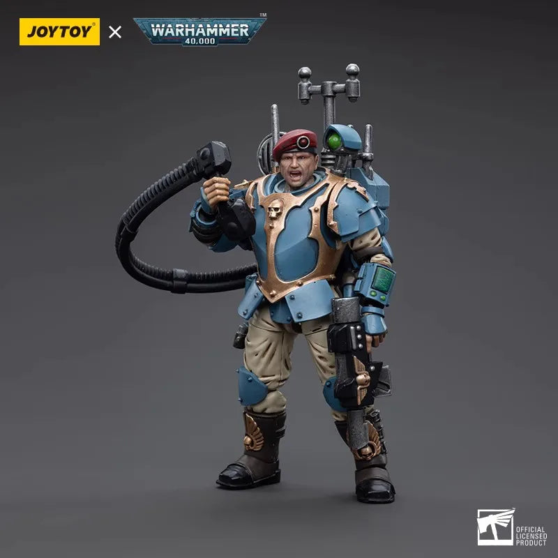 JOYTOY Warhammer 40k 1/18 Action Figures Anime 10.7cm  Astra Militarum Tempestus Scions Command Squad Collection Model Toys
