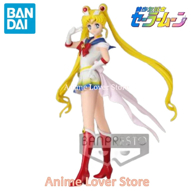 In Stock Original Bandai Banpresto Sailor Moon Glitter Glamours Tsukino Usagi Action Figures Toys Collectible Model Ornaments