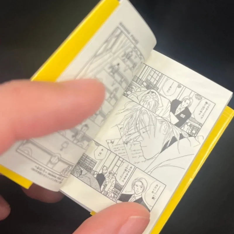 BANDAI Banana Fish Ash Lynx Anime Micro Book Gashapon Official Manga Figure Charm Collectible Miniature Capsule Toy Gift