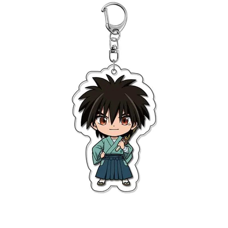 Rurouni Kenshin Acrylic Keychain Jewelry Campus Related Products Cultural Creativity Friends Gift Bag Charms Llavero Collection