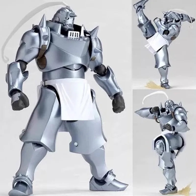Fullmetal Alchemist Alphonse Elric Anime Movable Action Figurines Garage Kit Mechanical Arm Boy&Armor Knight Toy Collect Gifts