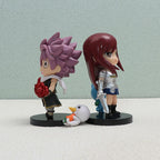 4Pcs Anime FAIRY TAIL Figure Etherious Lucy Heartfilia Model Toys Erza Scarlet Gray Fullbuster Set Desktop Decorations