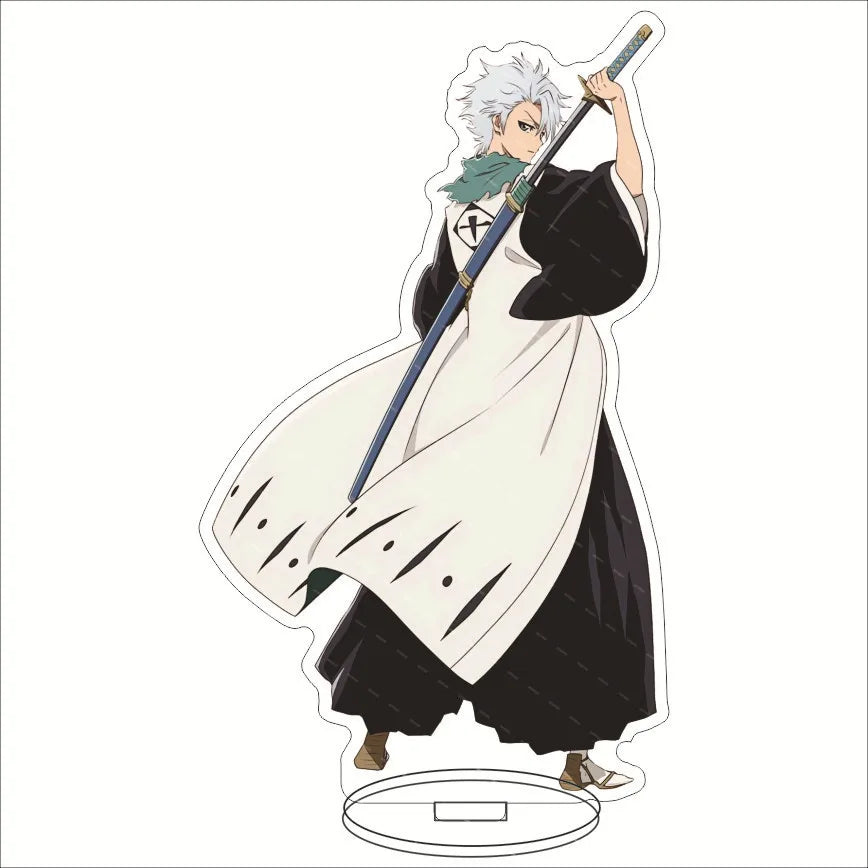 Anime BLEACH Acrylic Stand Manga Figures Kurosaki Ichigo Miniatures Figurines Garage Kits Model Toys GK Ornaments Decoration