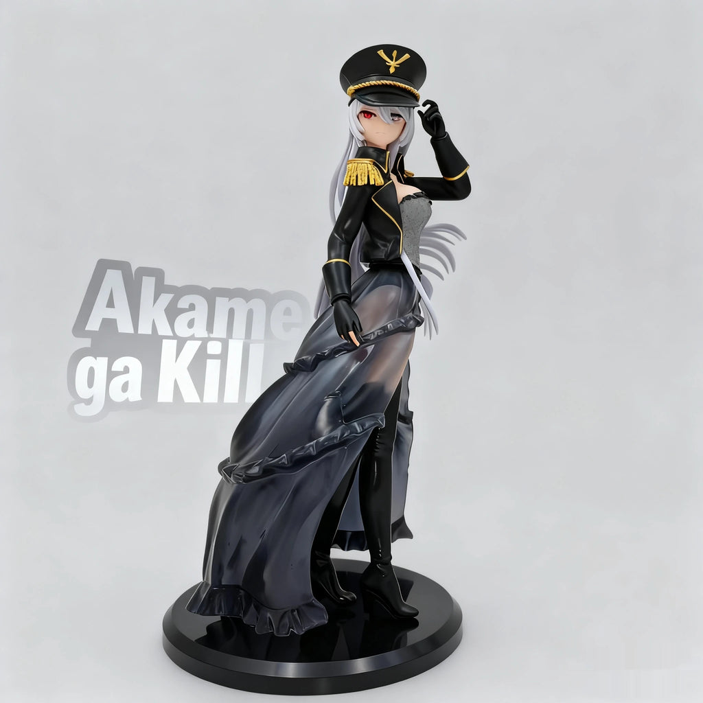 24cm Akame ga Kill！ Esdeath vs Akame Duel Ver Posable Figure with Base Collectible Desktop Ornament Trendy Toy Anime Fans Gift
