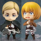 Anime 2000# Eren Figures Attack on Titan Action Figures Erwin Smith 775 Dolls Q Version 435# Armin Arlert 10cm PVC Toys Gifts