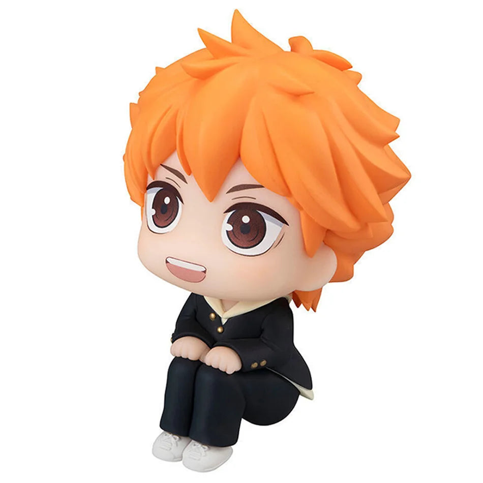 10cm Anime Haikyuu Figure Hinata Shoyo Tobio Kageyama 2pcs Set Action Figural Doll Toy Car Kawaii Decoration PVC Model Kids Gift