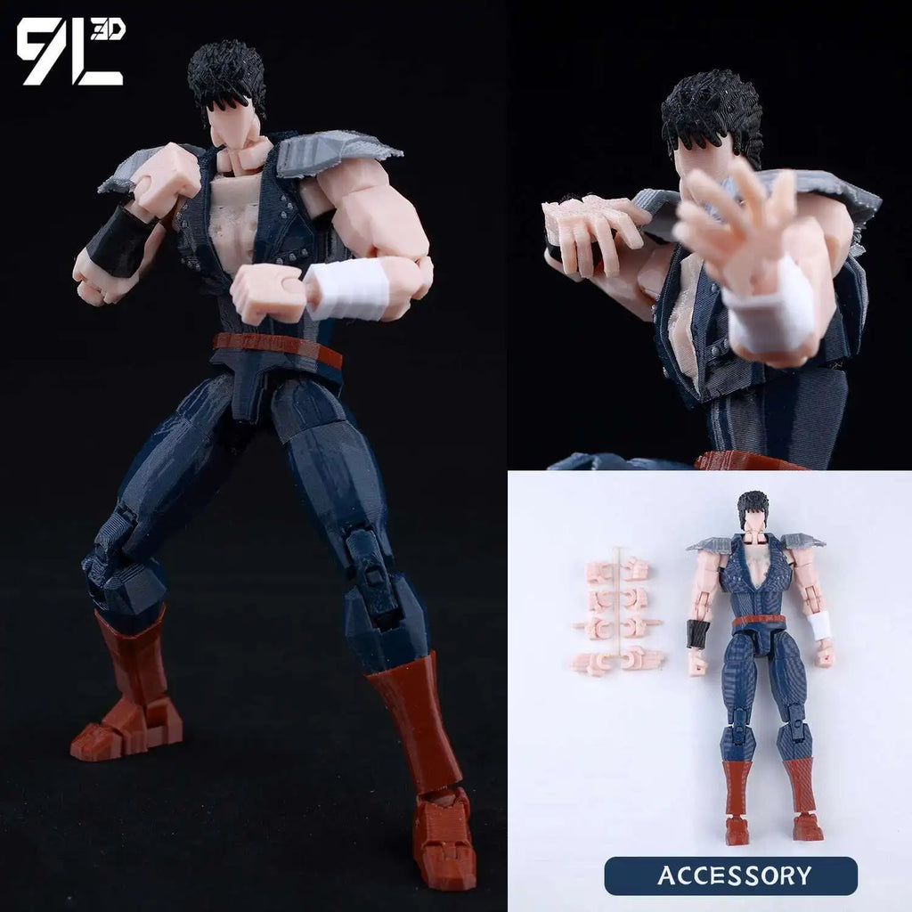 9L 3D Articulated Action Figure - Kaneki Ken From Tokyo Ghoul Lucky Dummy 13 Collectible One-Eyed Ghoul Ver Desktop Display Toys