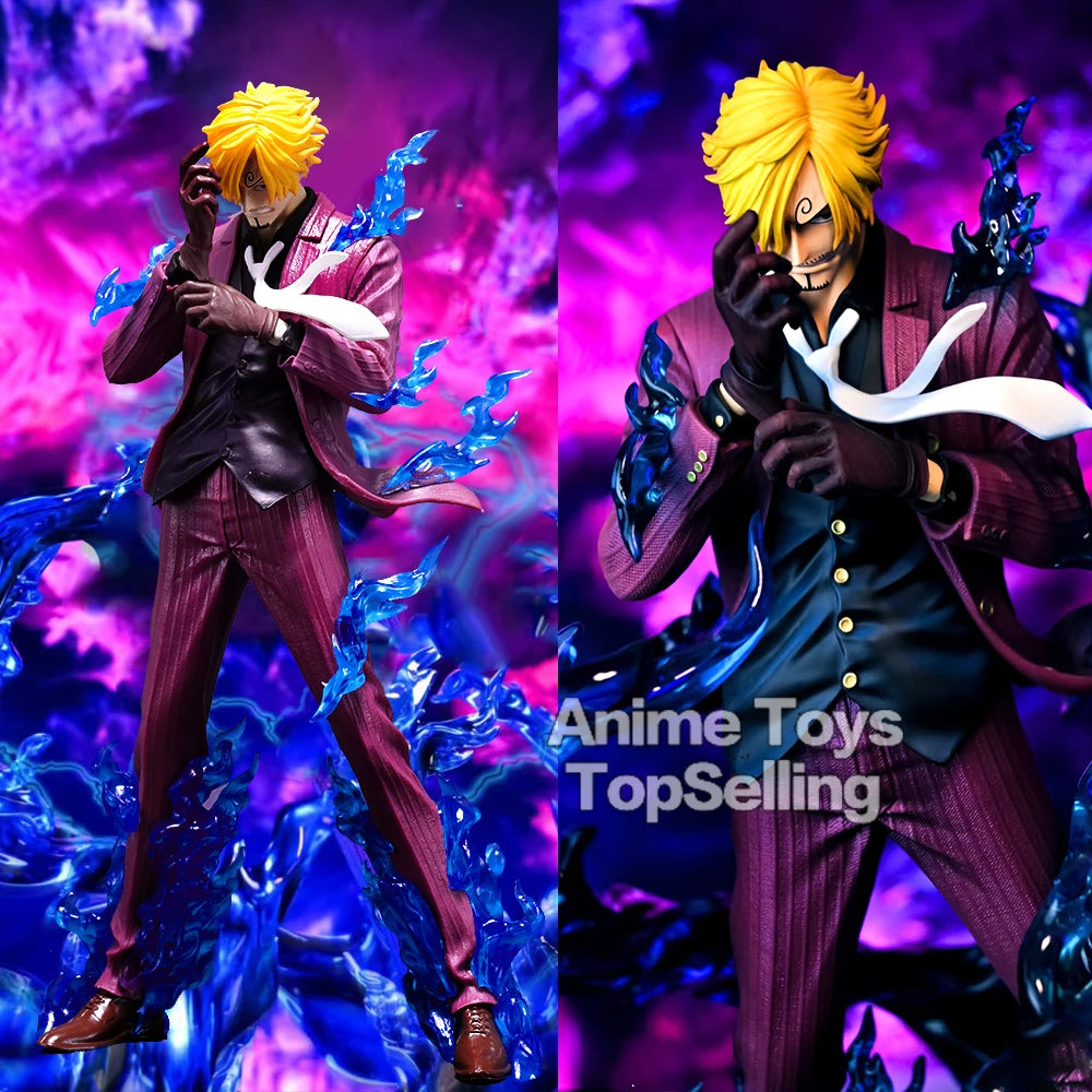 24cm/9.44in Anime One Piece Figure Sanji Figures Pvc Statue Collection Model Toys for Children Gifts